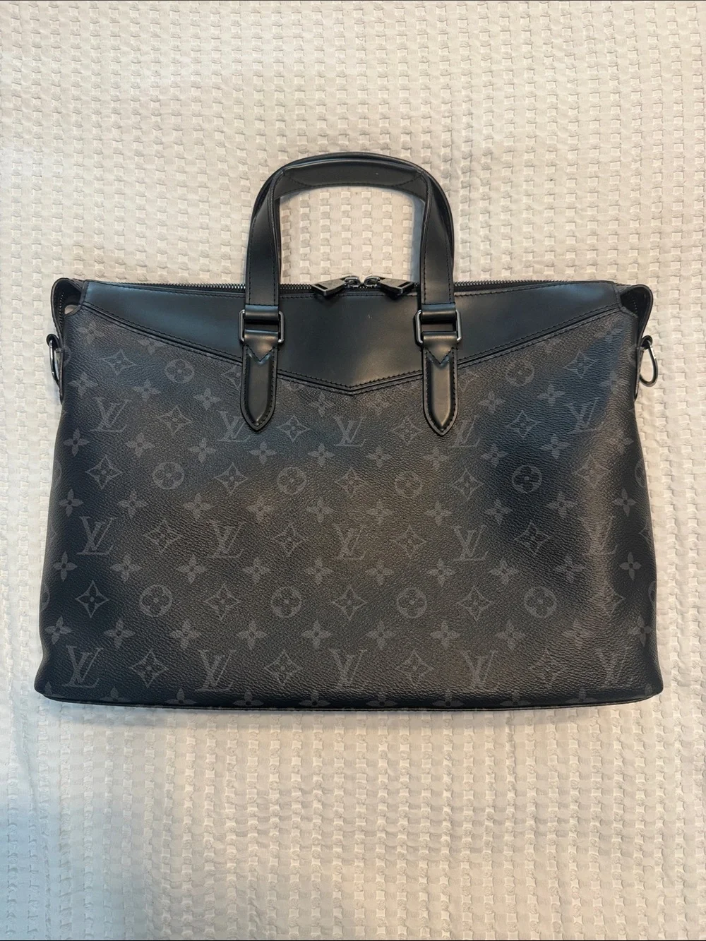 Louis Vuitton Bags - Black Monogram Explorer Leather Briefcase